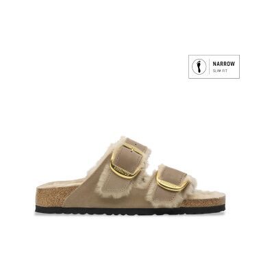 Birkenstock para mujer. 1030384 Sandalias de Piel Arizona Big Buckle Lana de borrego (Ajuste Estrecho) beige (37), Plano, Ninguno, Casual, B Birkenstock para mujer. 1030384 Sandalias de Piel Arizona Big Buckle Lana de borrego (Ajuste Estrecho) beige (37), Plano, Ninguno, Casual, B