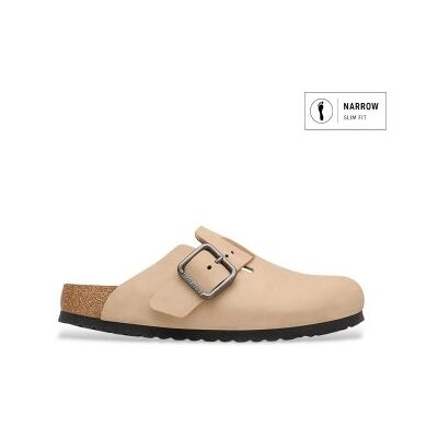 Birkenstock para hombre. 1031573 Sandalias de piel Boston Wire Buckle (Ajuste Estrecho) arena (43), Beige, Plano, Nobuck, Hebilla, Casual, B Birkenstock para hombre. 1031573 Sandalias de piel Boston Wire Buckle (Ajuste Estrecho) arena (43), Beige, Plano, Nobuck, Hebilla, Casual, B