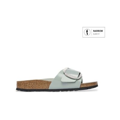 Birkenstock para mujer. 1031788 Sandalias de Piel Madrid Big Buckle (Ajuste Estrecho) verde azulado (41), Plano, Ninguno, Casual, Birkenstoc Birkenstock para mujer. 1031788 Sandalias de Piel Madrid Big Buckle (Ajuste Estrecho) verde azulado (41), Plano, Ninguno, Casual, Birkenstoc