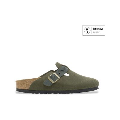 para mujer. 1030599 Zuecos de Piel Boston Braided (Ajuste Estrecho) verde (39), Plano, Ninguno, Casual, Birkenstock outlet 2026. para mujer. 1030599 Zuecos de Piel Boston Braided (Ajuste Estrecho) verde (39), Plano, Ninguno, Casual, Birkenstock outlet 2026.