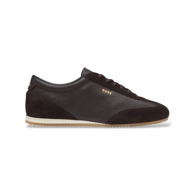 BOSS para hombre. 50568463 Zapatillas de piel Lineor Lowp marrón oscuro (41), Plano, Cordones, Casual, BOSS outlet 2026. BOSS para hombre. 50568463 Zapatillas de piel Lineor Lowp marrón oscuro (41), Plano, Cordones, Casual, BOSS outlet 2026.