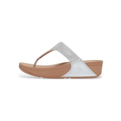 Fitflop para mujer. EC5-D63 Sandalias Lulu Crystal Embellished Toe-Post plateado (40), Plata, Plano, 1 a 3cm, Ninguno, Casual, Fitflop outle Fitflop para mujer. EC5-D63 Sandalias Lulu Crystal Embellished Toe-Post plateado (40), Plata, Plano, 1 a 3cm, Ninguno, Casual, Fitflop outle