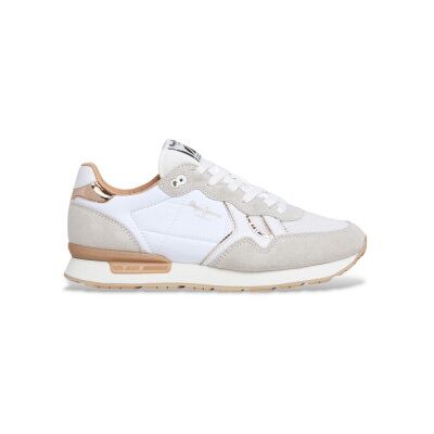 para mujer. PLS400004 Zapatillas de Piel Brit Mirror blanco (36), Plano, Cordones, Casual, Pepe Jeans outlet 2026. para mujer. PLS400004 Zapatillas de Piel Brit Mirror blanco (36), Plano, Cordones, Casual, Pepe Jeans outlet 2026.