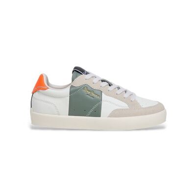 unisex para niños. PBS300004 Zapatillas Lane Cross blanco, verde (32), Plano, Cordones, Casual, moda infantil, Pepe Jeans outlet unisex para niños. PBS300004 Zapatillas Lane Cross blanco, verde (32), Plano, Cordones, Casual, moda infantil, Pepe Jeans outlet