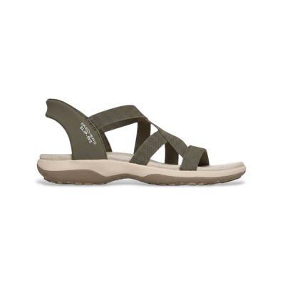 para mujer. 163460 Sandalias Slip-ins Reggae Slim Stretch Flex verde oliva (37), Plano, Ninguno, Casual, Beachwear, Skechers outlet para mujer. 163460 Sandalias Slip-ins Reggae Slim Stretch Flex verde oliva (37), Plano, Ninguno, Casual, Beachwear, Skechers outlet