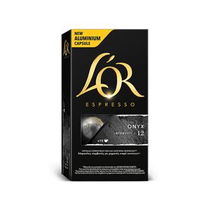 L'OR Cápsulas monodosis - Arome Marcilla ONYX NOIR, pack de 10, compatible Nespresso