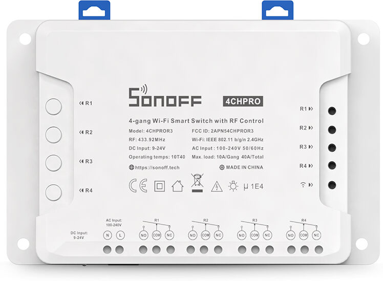 SONOFF 4CHPROR3 Interruptor inteligente Wi-Fi de 4 gangs con control de RF