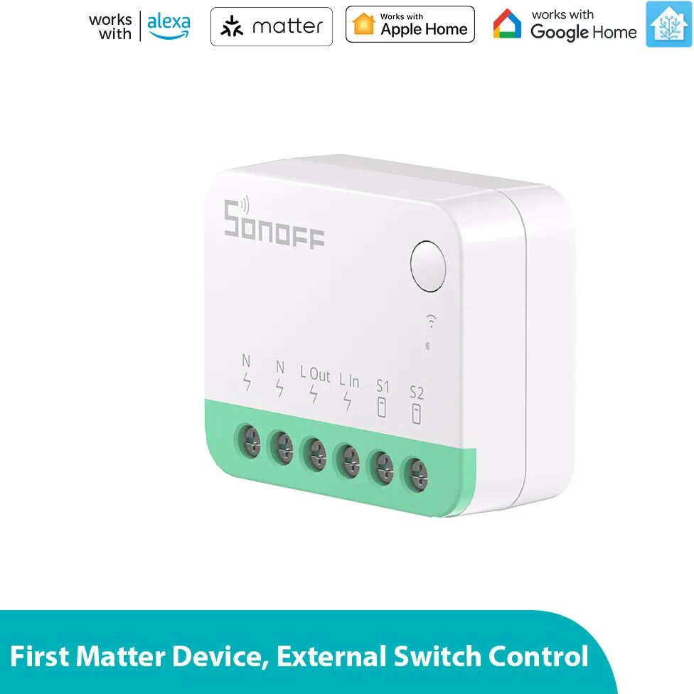 Interruptor inteligente SONOFF MINIR4M Extreme Wi-Fi (habilitado para la Matter)