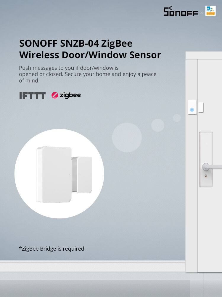 SONOFF SNZB-04 - Sensor de puerta/ventana inalámbrico Zigbee