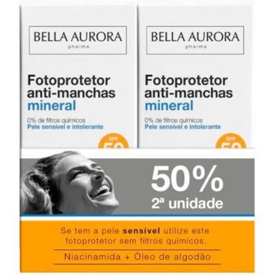 Duplo Bella Aurora Fotoprotector Anti Manchas Mineral 50 Ml Duplo Bella Aurora Fotoprotector Anti Manchas Mineral 50 Ml