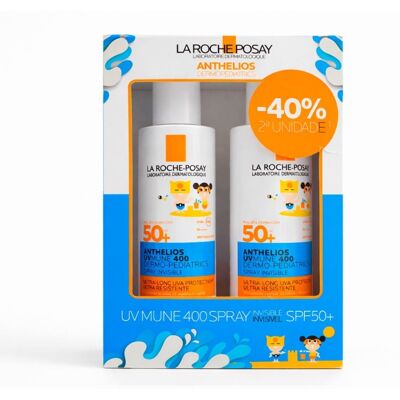 La Roche Posay Duplo La Roche-posay Anthelios Pediatrics Spray Spf50+ 2 X 200 Ml La Roche Posay Duplo La Roche-posay Anthelios Pediatrics Spray Spf50+ 2 X 200 Ml