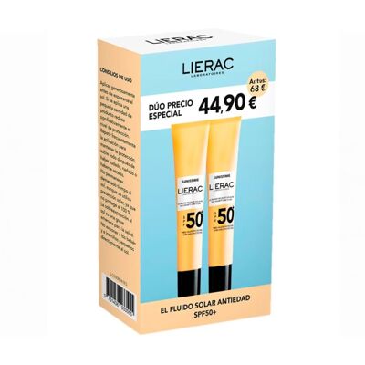 Duplo Lierac Sunissime Antiedad Spf50+ 2 X 40 Ml Duplo Lierac Sunissime Antiedad Spf50+ 2 X 40 Ml