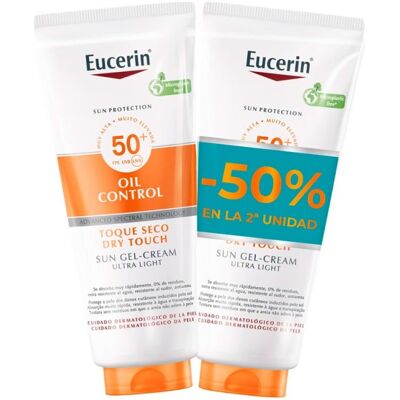 Duplo Eucerin Sun Gel Cream Dry Touch 2x200 Ml Duplo Eucerin Sun Gel Cream Dry Touch 2x200 Ml