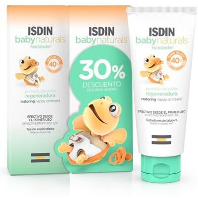 Lorca Isdin Baby Naturals Crema para pañal - Pomada para dermatitis del pañal Lorca Isdin Baby Naturals Crema para pañal - Pomada para dermatitis del pañal