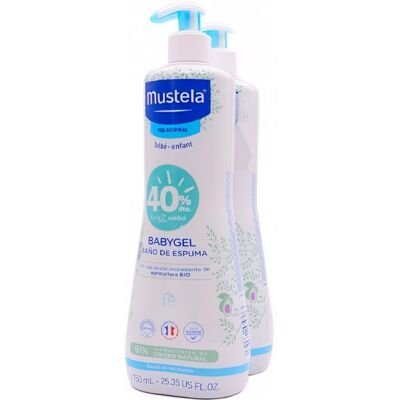 Duplo Mustela Babygel 2 X 750 Ml Duplo Mustela Babygel 2 X 750 Ml