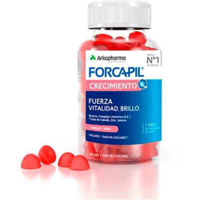 Arkopharma Forcapil Crecimiento - Gomas de vitaminas para el cabello Arkopharma Forcapil Crecimiento - Gomas de vitaminas para el cabello