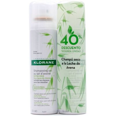 Duplo Klorane Champú Seco Avena 2x150 Ml Duplo Klorane Champú Seco Avena 2x150 Ml