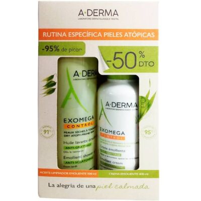 Pack A-derma Exomega Crema Emoliente 400 Ml + Aceite 500 Ml Pack A-derma Exomega Crema Emoliente 400 Ml + Aceite 500 Ml