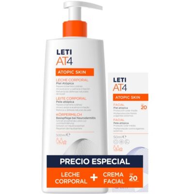 Pack Leti At4 Facial 50 Ml + Leche 500 Ml Pack Leti At4 Facial 50 Ml + Leche 500 Ml