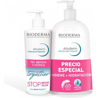 Pack Atoderm Bioderma Intensive Baume 500 Ml + Atoderm Intensive Gel 1 L Pack Atoderm Bioderma Intensive Baume 500 Ml + Atoderm Intensive Gel 1 L