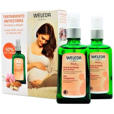 Set de Aceite de Masaje para Estrías Weleda Mum 2 Piezas - Aceite de Masaje Set de Aceite de Masaje para Estrías Weleda Mum 2 Piezas - Aceite de Masaje
