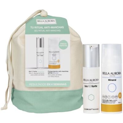 Neceser Bella Aurora Bio 10 Forte Sensitive + Fotoprotector Mineral 1 Ud Neceser Bella Aurora Bio 10 Forte Sensitive + Fotoprotector Mineral 1 Ud