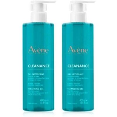 Duo Avene Cleanance Gel Limpiador 2x400 Ml Duo Avene Cleanance Gel Limpiador 2x400 Ml