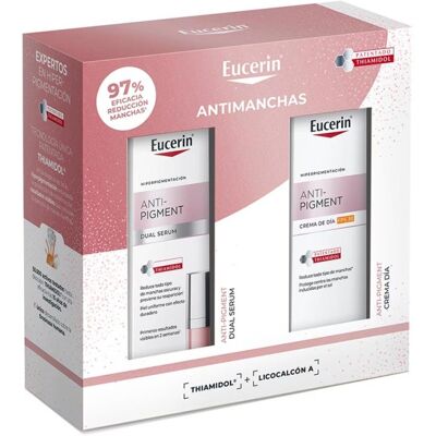 Pack Eucerin Antipigment Dual Serum 30 Ml + Crema Día Spf30 50 Ml Pack Eucerin Antipigment Dual Serum 30 Ml + Crema Día Spf30 50 Ml