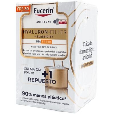 Pack Eucerin Hyaluron-filler + Elasticity Día Fps30 50 Ml + Recarga 50 Ml Pack Eucerin Hyaluron-filler + Elasticity Día Fps30 50 Ml + Recarga 50 Ml