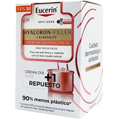 Pack Eucerin Hf Elasticity Día Rose Fps30 50 Ml + Recarga 50 Ml Pack Eucerin Hf Elasticity Día Rose Fps30 50 Ml + Recarga 50 Ml