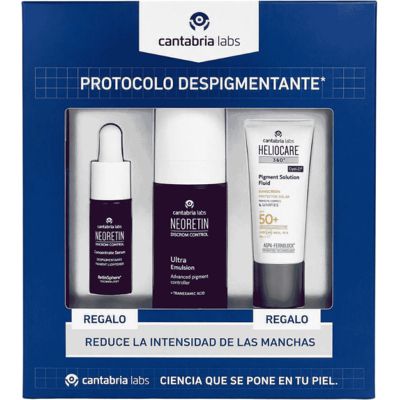 Cantabria Labs Pack Neoretin Ultra Emulsion 30 Ml + Concentrate Serum 10 Ml + Heliocare Pigment Solution Spf50+ 15 Ml Cantabria Labs Pack Neoretin Ultra Emulsion 30 Ml + Concentrate Serum 10 Ml + Heliocare Pigment Solution Spf50+ 15 Ml
