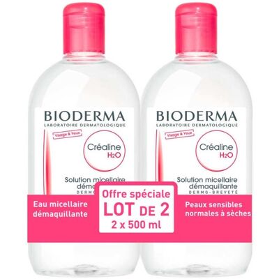 Bioderma Sensibio H2O Solución Limpiadora Suave - 2x500ml Bioderma Sensibio H2O Solución Limpiadora Suave - 2x500ml