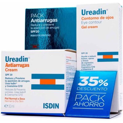 Pack Isdin Ureadin Crema Antiarrugas 50 Ml + Contorno De Ojos Gel Cream 15ml Pack Isdin Ureadin Crema Antiarrugas 50 Ml + Contorno De Ojos Gel Cream 15ml