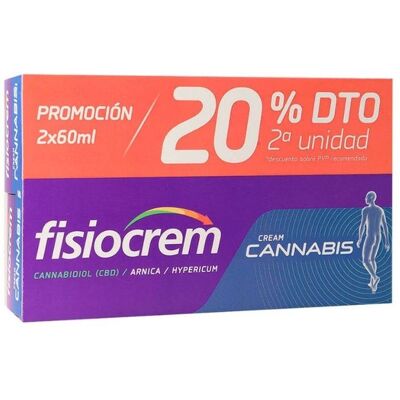 Fisiocrem Crema CBD - Cuidado de la piel - 2x60ml Fisiocrem Crema CBD - Cuidado de la piel - 2x60ml
