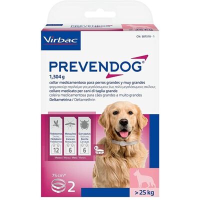 VETPHARMA ANIMAL HEALTH S.L. Prevendog Collar - Collar Antiparasitario Grande VETPHARMA ANIMAL HEALTH S.L. Prevendog Collar - Collar Antiparasitario Grande