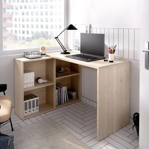 Mesa de escritorio athol roble 120,6x95,5x73,6 cm