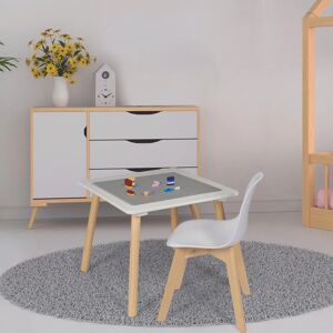 Blanco Mesa escritorio infantil blanco gris 52x52x44 cm