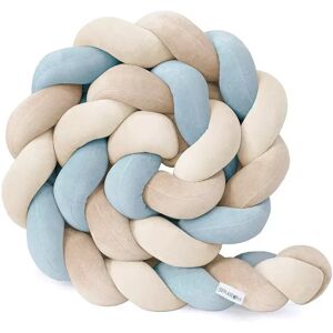 Mon Lit Cabane Protector cama 3 cabos - Ice Blue, Almendra y Beige