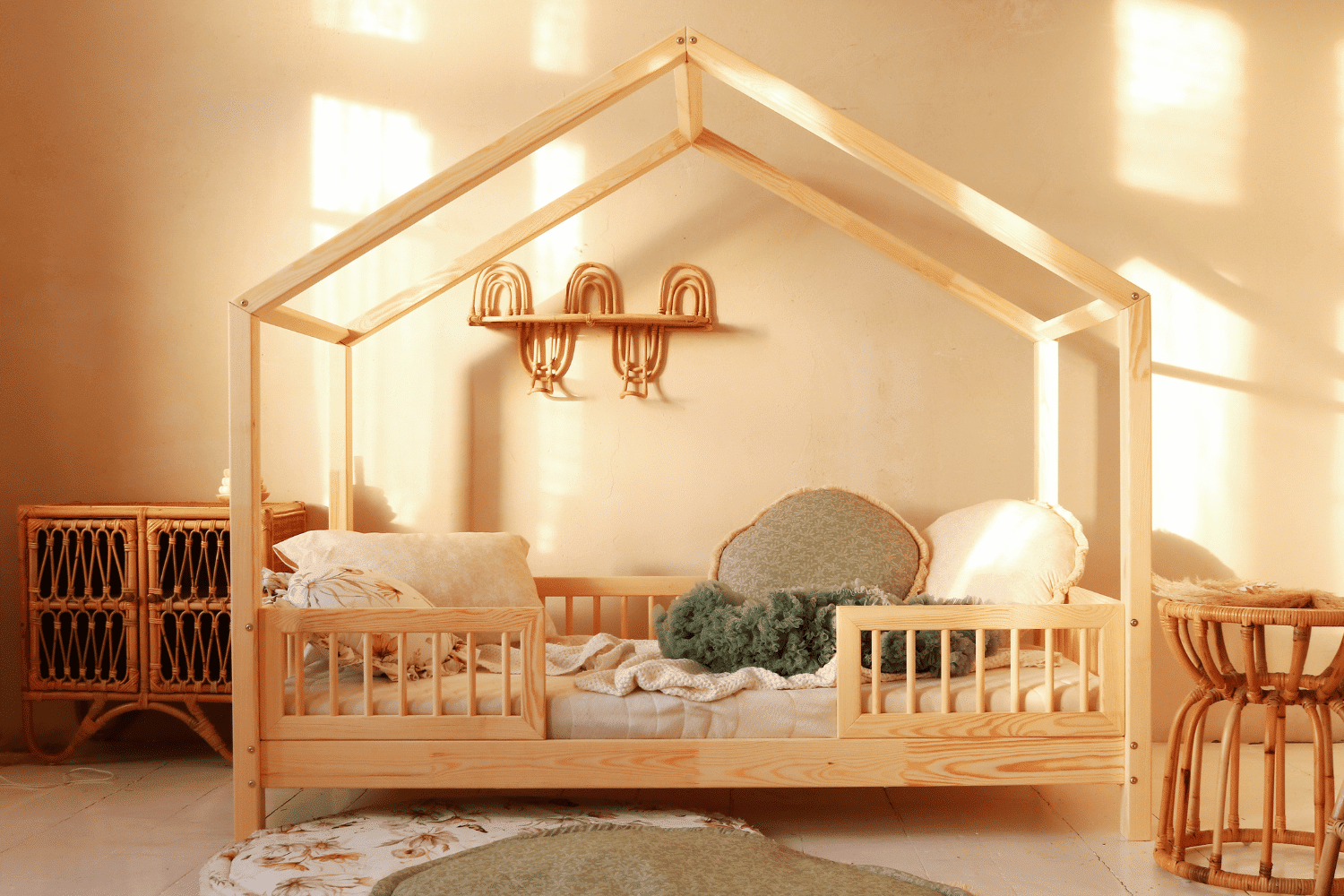 Mon Lit Cabane Cama Casita DP 90x190 madera