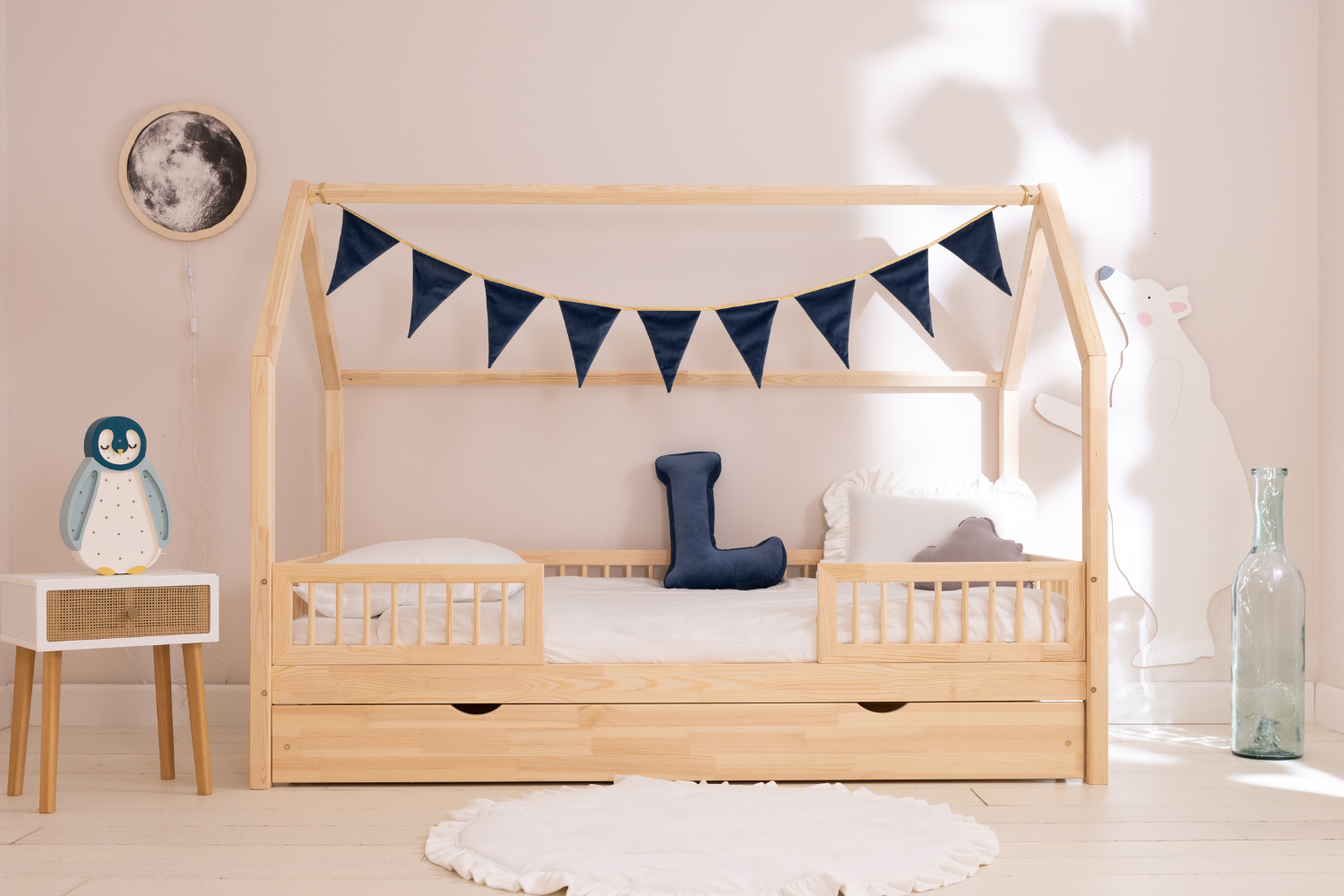 Mon Lit Cabane Cama Casita BWT 90x190 blanco