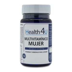 Health4U H4U Multivitamínico mujer 30 cápsulas de 550 mg - Complemento recomendado para estados carenciales de vitaminas en mujeres