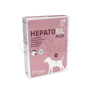 Pharmadiet - Hepatosil Plus (30 Comprimidos) - Perros de Raza Mediana (hasta 20 kg) - Suplemento para la salud Hepática