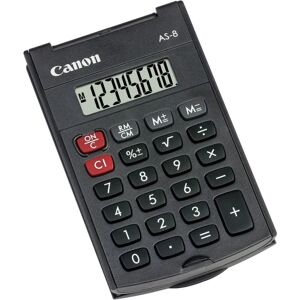 Canon as-8 calculadora bolsillo pantalla de calculadora gris