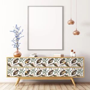AMBIANCE STICKERS Vinilo muebles tropical sarawut - adhesivo de pared - revestimiento sticker mural decorativo - 60x90cm