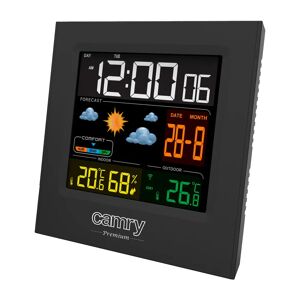 Camry Estación meteorológica, temperatura/humedad interior/exterior, sensor exterior, pronóstico tiempo, camry, negro, , cr1166