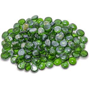 PURLINE Piedras decorativas de cristal verde para chimenea de etanol