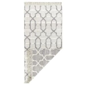 ALFOMBRAS HAMID Hamid - alfombra kilim reversible de diseño moderno y geométrico. se puede utilizar en ambos lados (110x60cm)