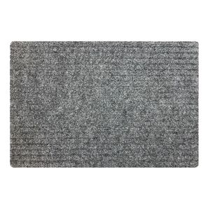 Acomoda textil – felpudo atrapapolvo absorbente para entrada de hogar y comercio 40x60 cm. alfombrilla cómoda y antideslizante. (gris)