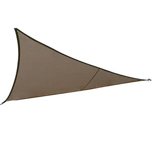 HESPERIDE Toldo triangular 3x3x3m en tela impermeable - color: gris tórtola