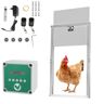 EINFEBEN Puerta para pollos puerta automática para pollos 2 en 1 puertas para mascotas puerta para aves de corral 30x30cm